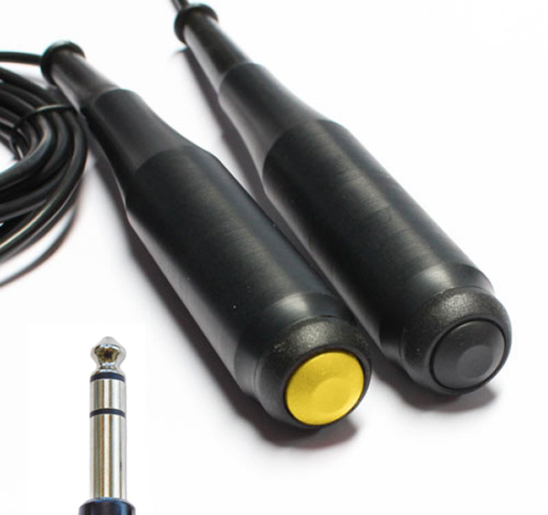 Patient answer button green with 6.3 mm stereo jack, 2 metre cable