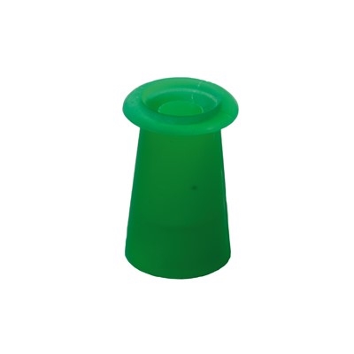 Ohrstöpsel mit geradem Schirm 7,5 mm, grün