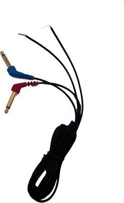 Ersatzkabel mit 2 x 6,3 mm Klinikenstecker für TDH39 / DD45 /HDA200 mit Peltorkappen