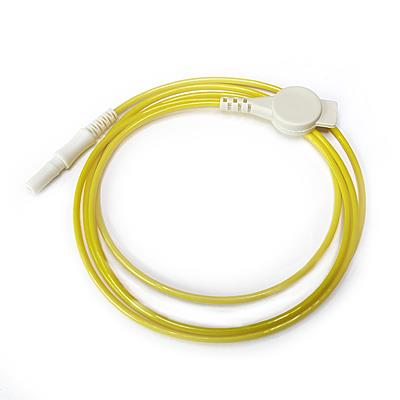 Elektrodenkabel, gelb, 50 cm mit Druckknopfadapter und DIN-Stecker