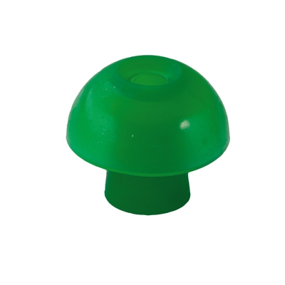 Ohrstöpsel mit rundem Schirm 13 mm, grün
