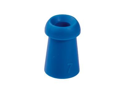 Ohrstöpsel mit rundem Schirm 7 mm, blau 