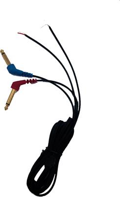 Ersatzkabel mit 2 x 6,3 mm Klinikenstecker für TDH39 / DD45 /HDA200 mit Peltorkappen