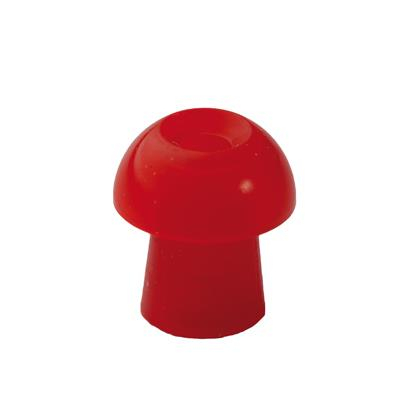 Ohrstöpsel mit rundem Schirm 10 mm, rot