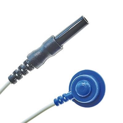 Napf-Sinterelektrode Ag/AgCl, blau. D: 14 mm, Kabellänge 150 cm 