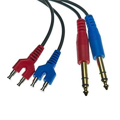 Kabel mit 2 x 6,3 mm stereo Klinkenstecker für ohraufliegenden TDH39/DD45