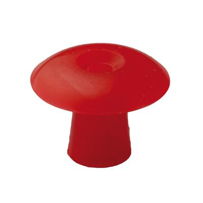 Ohrstöpsel mit geradem Schirm 15 mm, rot