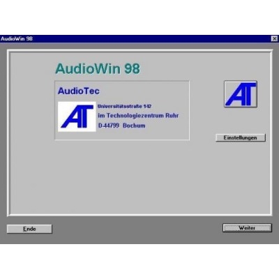 Datenkonvertierung AudioWin in die Software evidENT