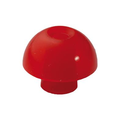 Ohrstöpsel mit rundem Schirm 14 mm, rot