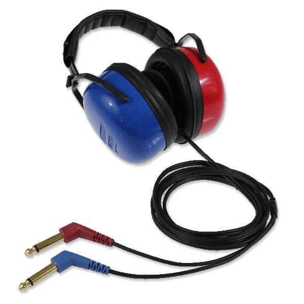 Radioear DD45AA Audiometrie-Kopfhörer, 2x 6,3 mono Klinke, mit Amplivox-Kappen 