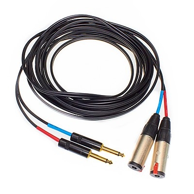 Kabelverlängerung mit 6,3 mmm Klinke auf 6,3 mm Buchse (mono) für TDH39