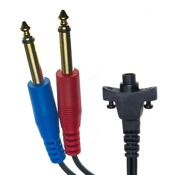 Ersatzkabel 2x 6,3 mm gerade Mono-Klinkenstecker für Radioear Schallschutzkappen 