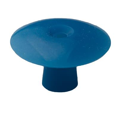 Ohrstöpsel mit geradem Schirm 19 mm, blau