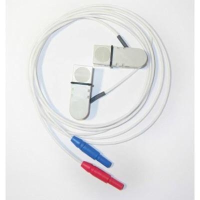 Gesinterte AgCl Ohrelektrode Anschluss 1,5 mm DIN Sicherheitsstecker