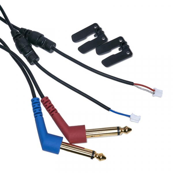 Ersatzkabel zum Einbauen für DD65 V2, 2x 6,3 mm vergoldete Mono-Klinkenstecker