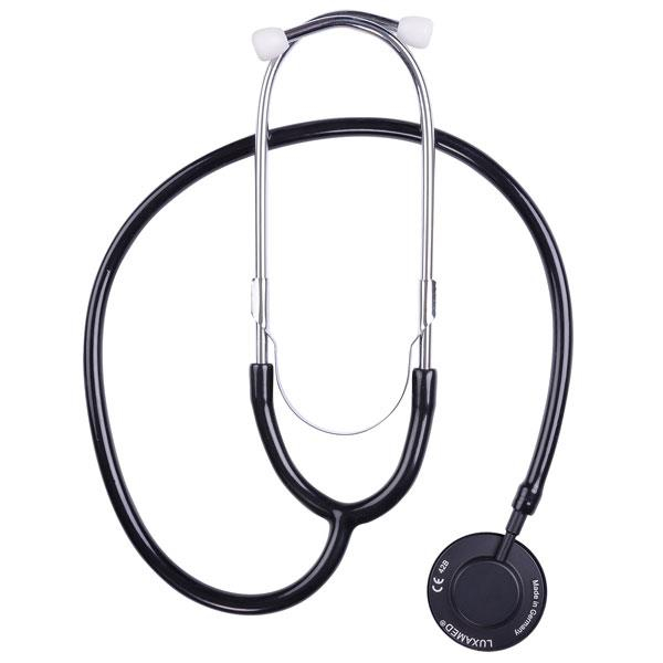 Stethoskop mit Einmal-Wechsel-Membran-System - schwarz - LuxaScope Sonus Flat Flex